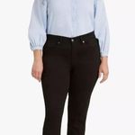 Levi's Levi Strauss black classic straight jeans with stretch size 12 short. New Photo 2