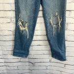 Old Navy  O.G. Loose High Rise Distressed Blue Jeans Women’s 2 Raw Denim Casual Photo 3