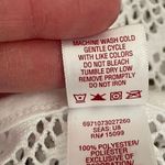 Bongo White Summer Overlay Beach V-neck Elastic Waist Kaftan Cover Up SZ XL Photo 10