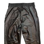 Spanx  Leather Like Jogger Pant Black Vegan Stretch Comfort Size M NWOT Photo 8