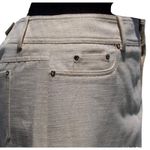 Cache  Denim Gold Metallic Rhinestone Stud Pocket Corners Stretch Skirt NWT $98 Photo 2