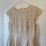 Jessakae Eyelet Lace Oatmeal Cream Dress Size M Photo 2