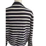 J CREW Knit Navy Blue White Striped Cardigan Size XXL Photo 5
