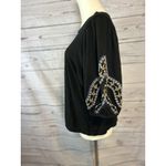 Banana Republic  Shirt Embroidered Sleeve Puff Sleeves Medium Photo 2