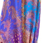 Issue Silk Beaded Paisley Maxi Dress Boho Evening Gown Open Back 90s Y2K Size 8 Photo 5