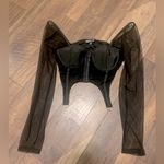 Rehab  lab bustier mesh with silver garter detail L 79$ Photo 1