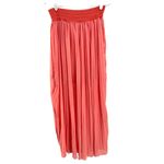 Be.You.tiful coral pleated boho tie waist lined maxi skirt M peasant festival Pink Size M Photo 1