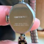 Timex Small Vintage Women’s  Silver Tone Stretch Band Watch with Cream Face Photo 3