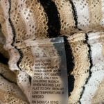 Alia White Beige Black Striped Knit Tank Top Photo 7