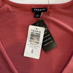 Torrid NWT  Berry Pink Studio Knit V Neck 3/4 Sleeve‎ Shirred Top Size 4X Photo 8