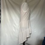 Liberty Love Hi-Low Dress Sz XL Cream Ribbed Sleeveless Tier Y2K Fairy Ethereal Photo 5