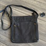 Brand new black leather crossbody messenger bag from africa Photo 0