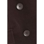 Derek Lam 10 Crosby Sandra Double Breasted Slit Blazer Chocolate Womens Size 2 Brown Photo 2