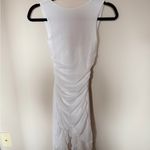 SheIn High neck ruched and ruffle y2K bodycon dress white XS Photo 1