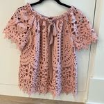 Chicwish  DREAM A LITTLE DREAM CROCHET TOP IN PINK Photo 0