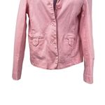 Duck head Vintage Long Sleeve Stretchy Cotton Pink Blazer Jacket Coat Medium Photo 3