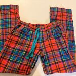 Aerie  Plaid Flannel Sequin Pajama Bottoms Rhinestone Bling Pockets Christmas Med Photo 0