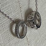 Michael Kors Elegant Silver Interlocking Circle Necklace New Photo 3