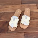 Esprit  Sandals Womens Size 7.5 M Off White Leather Leona Slide‎ Casual Slip On Photo 1