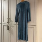 NWOT LAKE Long Nightgown Blue Long Sleeve V Neck Casual Size XS DreamModal Photo 3