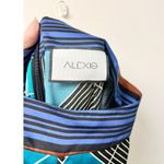 Alexis Roel Geo-Print Mid Rise Wide-Leg Pants Green/Blue/Gray Wome's Size S Photo 3