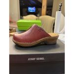 Josef Seibel‎ Catalonia 54 Leather Mule Clog Size 36 US 5.5 Red Photo 1
