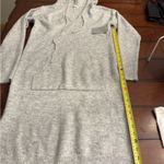 Nordstrom Stitch Drop Gray Hooded‎ Women's Sweater Dress Photo 4