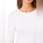 Halogen NWOT  White Crew Neck Modal Long Sleeve Tee Size XXL Photo 6