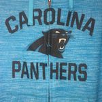 NFL NWT Women's Carolina Panthers lightweight heather blue Full-Zip Hoodie Photo 8