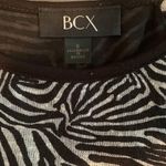 BCX  SHEER Zebra Print Top Photo 2