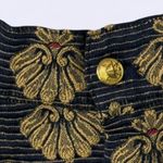 Vintage Black & Gold Jacquard Mini Skirt ✨ Photo 1