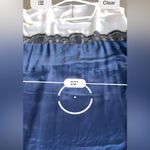 Silk caftan dress size Large navy and lace Blue Photo 5