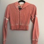 Guess Women's Super Soft Cropped Long Sleeve Zip Up Hoodie Track Jacket XS Photo 0