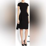 Teri Jon by Ricki Freeman Black Peplum Sheath Dress Size 2 Photo 1