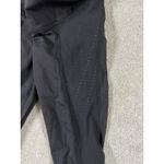 Lululemon womens leggings 4 black crop overlay capri side scrunch EUC Photo 4
