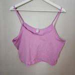 BP  Crop Top Tank Pink Purple Casual Solid Summer Vacation Photo 1