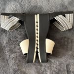 Sorel EUC Women's Black and White Cameron Flatform Sandals size 8.5 Photo 3