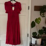 Ulla Johnson NEW  Daria Dress Orchid Size 2 Pink Tiered Satin Puff Sleeve Bow Tie Photo 4