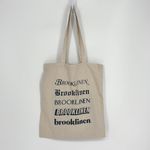 Brooklinen tote bag in Oatmeal & Navy Blue NWOT! Tan Photo 1