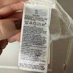 Gap Ruffle Sleeveless Split Neck Loose Fit Off White Blouse Top Women's XL NEW Photo 5