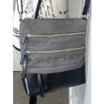 “Lodis” Black Nylon Sport Wanda RFID Crossbody Bag Gray Photo 6