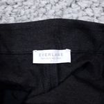 Everlane  Stretch Ponte Knit Skinny Pants Size Small Charcoal Gray Black Side Zip Photo 4