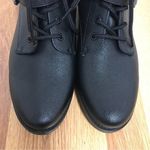 SOUL Naturalizer Black Lace Up‎ Combat Ankle Boot Bootie Lug Sole Size 7.5 New Black Photo 3