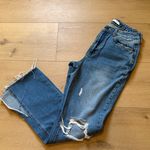 Avec Les Filles  Split Raw Hem Distressed Jeans Photo 1