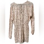 True Craft  sz small creme and pink romper with pockets long sleeve elastic waist Photo 3