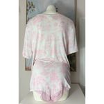 Honeydew White Pink Toile Lace Trim Pajama Set Shirt & Shorts Sleepwear Size XL Photo 8