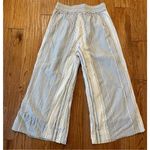 Splendid blue striped wide leg pull on pants size m Photo 8