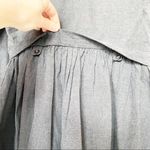 AGLINI Shirtmakers Dark Grey Peplum Long Sleeve Top Size XS Photo 8