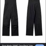 ZARA  Cargo Jumpsuit Strapless Photo 1