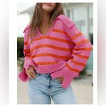 Striped Sweater Pink Size M Photo 2